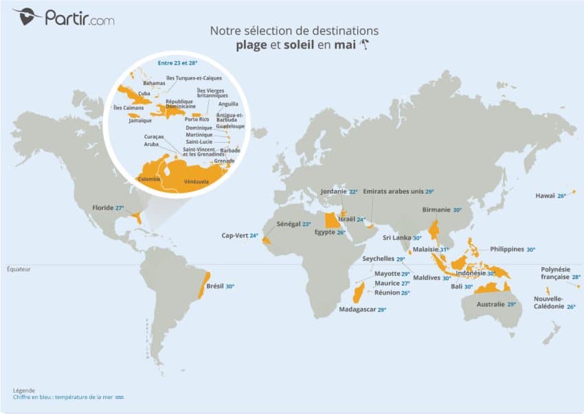 Où partir en vacances en mai?